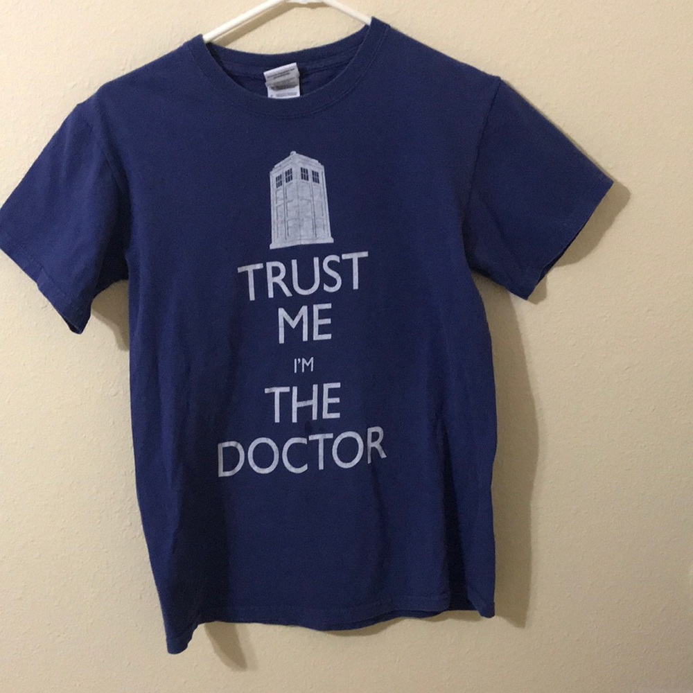Trust Me I’M The Doctor Tardis Blue T-Shirt Small